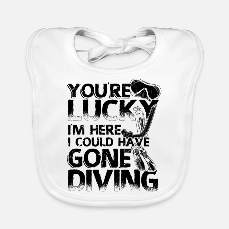Diving | Diver dive diving license gifts Organic Baby Bibs