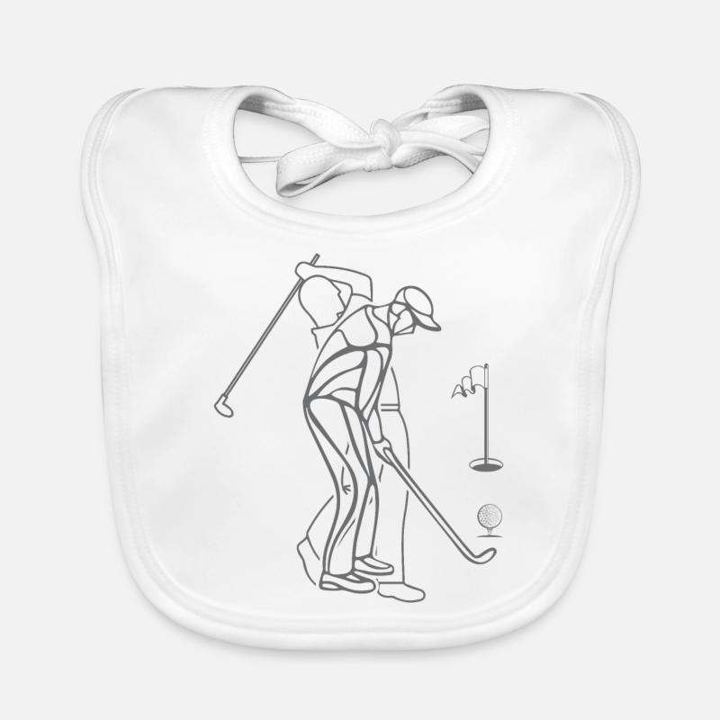 Golf - Shirt professeur de golf golf cadeau Bavoir bio Bébé