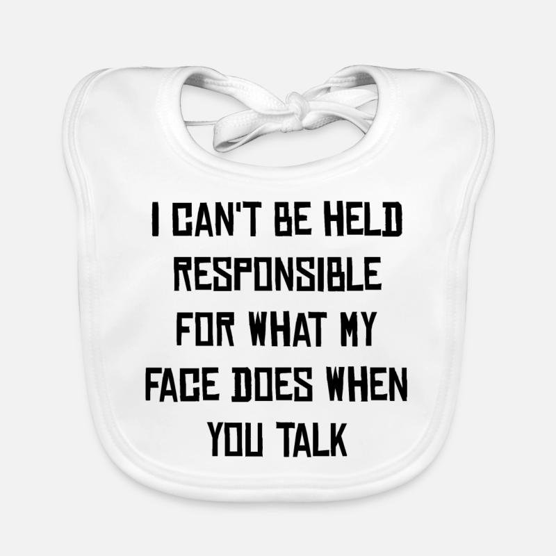 Sort sarcastique Bavoir bio Bébé