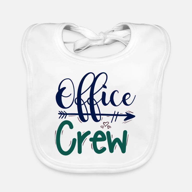office crew office team Organic Baby Bibs