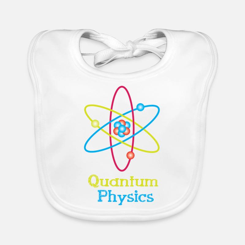 Quantum Physics - Baby Bio-Lätzchen - Weiß