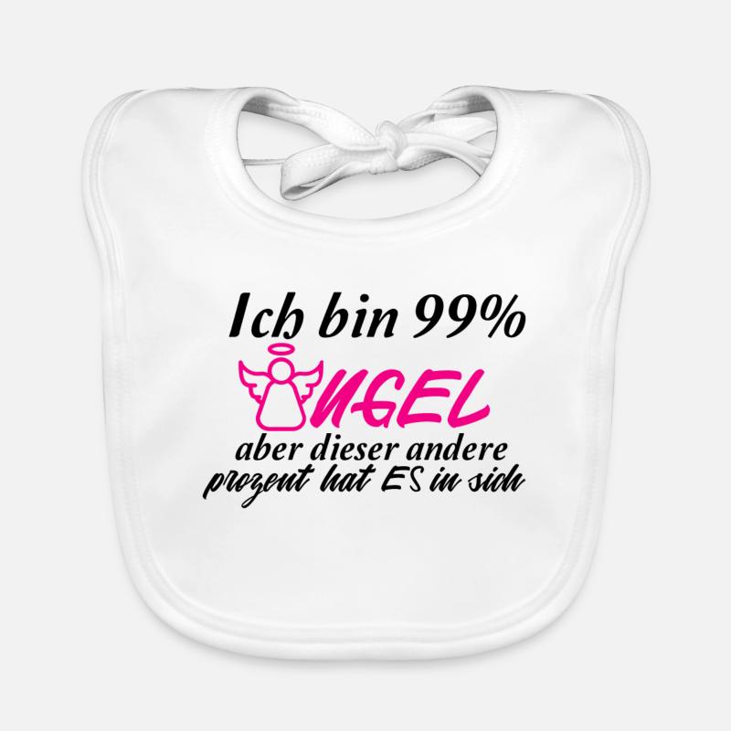 Ich bin 99 Prozent Engel... Baby Bio-Lätzchen