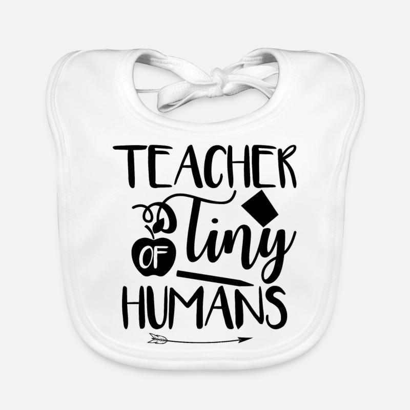 Énonciations des enseignants | Cadeau de profession d'école Bavoir bio Bébé