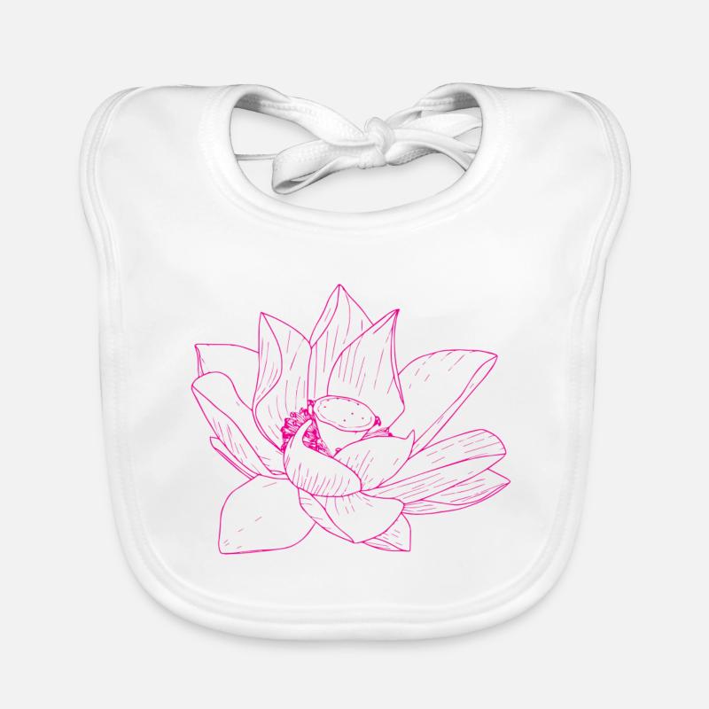 Fleur de lotus Bavoir bio Bébé