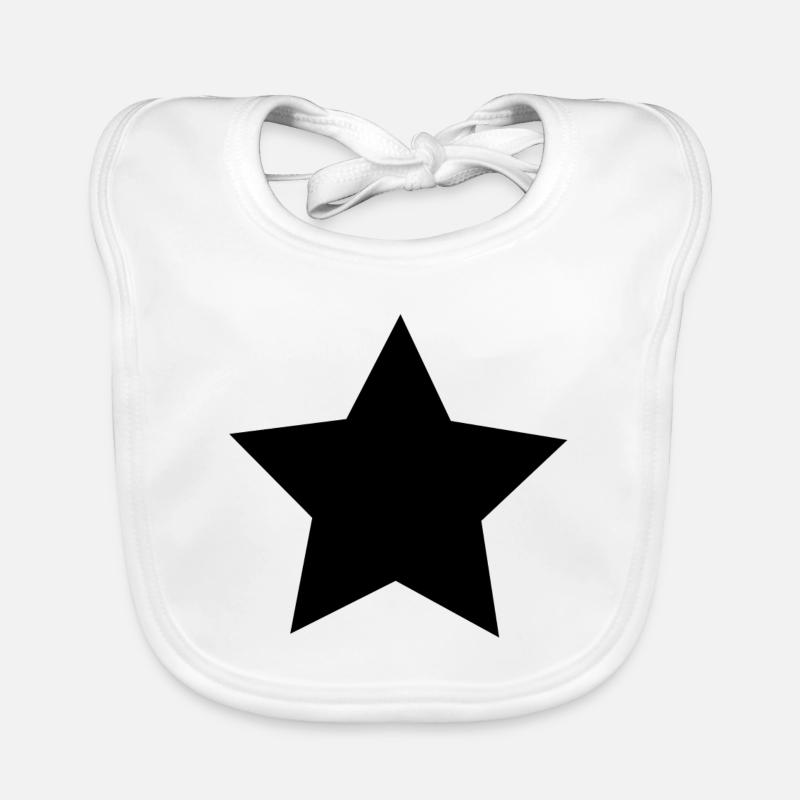 Étoile noire Bavoir bio Bébé