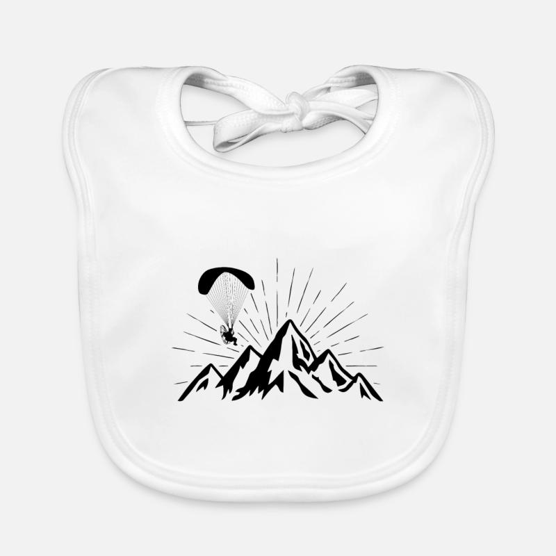 Paragliding | Paraglider paraglider gift ideas Organic Baby Bibs
