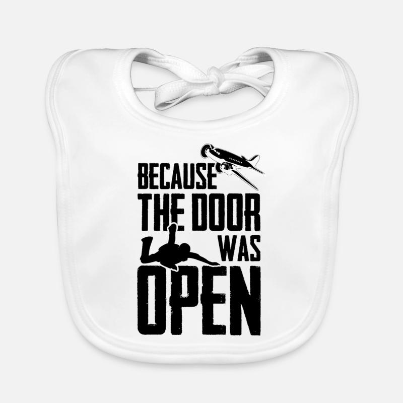 Skydiving | Skydive Skydiver plane gift idea Organic Baby Bibs