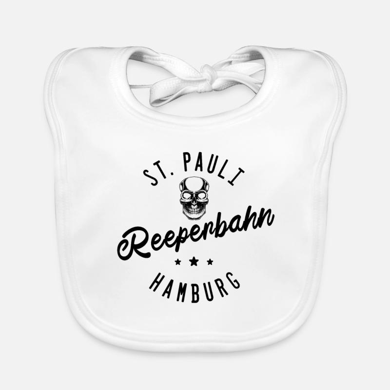 St. Pauli Hamburg Reeperbahn Organic Baby Bibs
