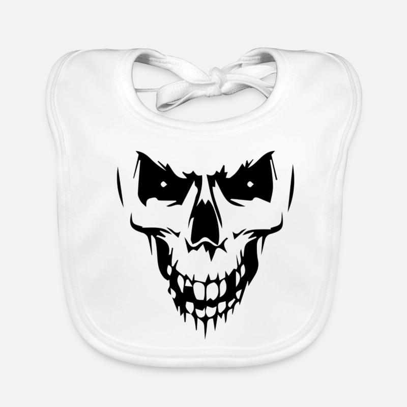 Skull Organic Baby Bibs