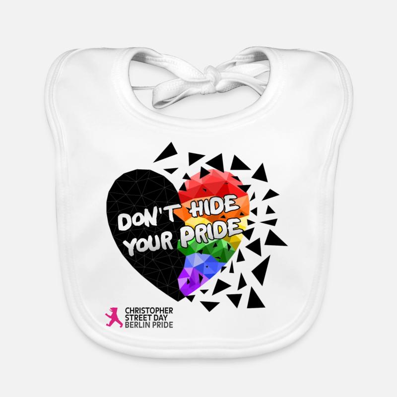 DON'T HIDE YOUR PRIDE Organic Baby Bibs