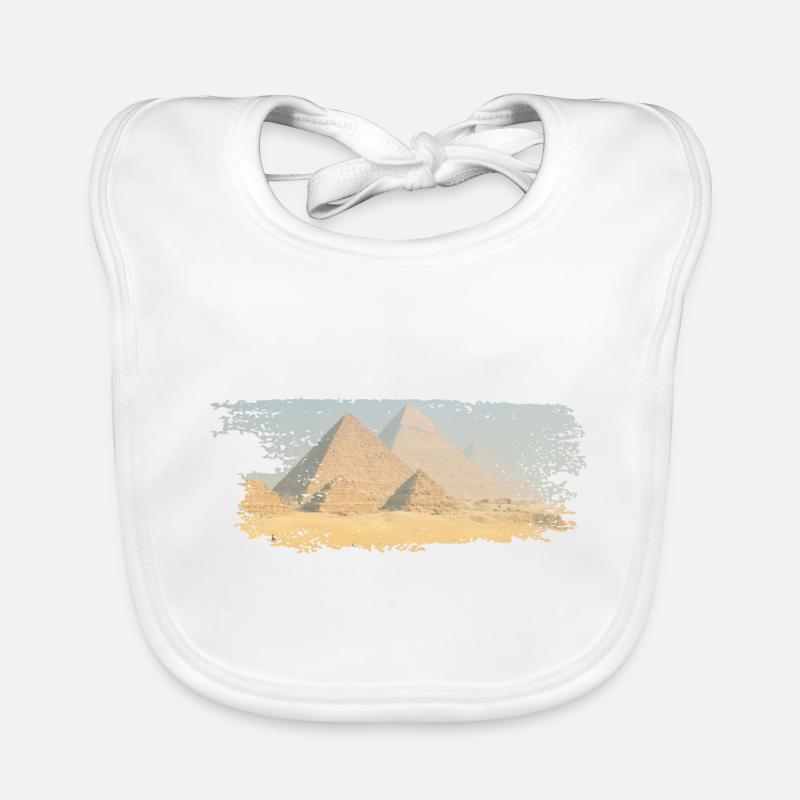 Paintbrush pyramids Organic Baby Bibs