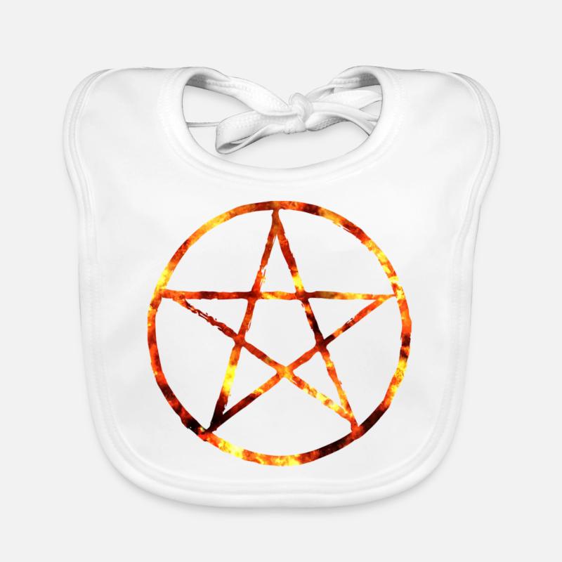 Pentagramm fire Baby Bio-Lätzchen