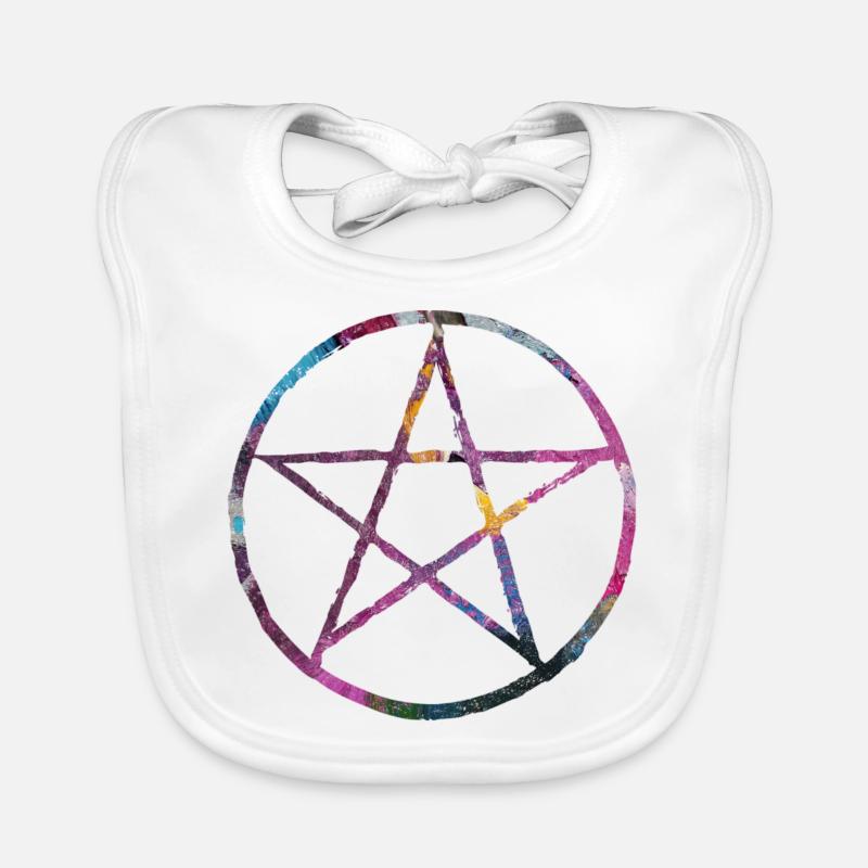 Pentagram paint Organic Baby Bibs