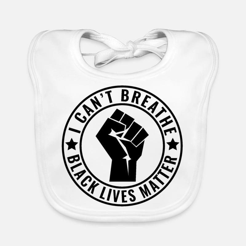 Schwarze Leben zählen Baby Bio-Lätzchen