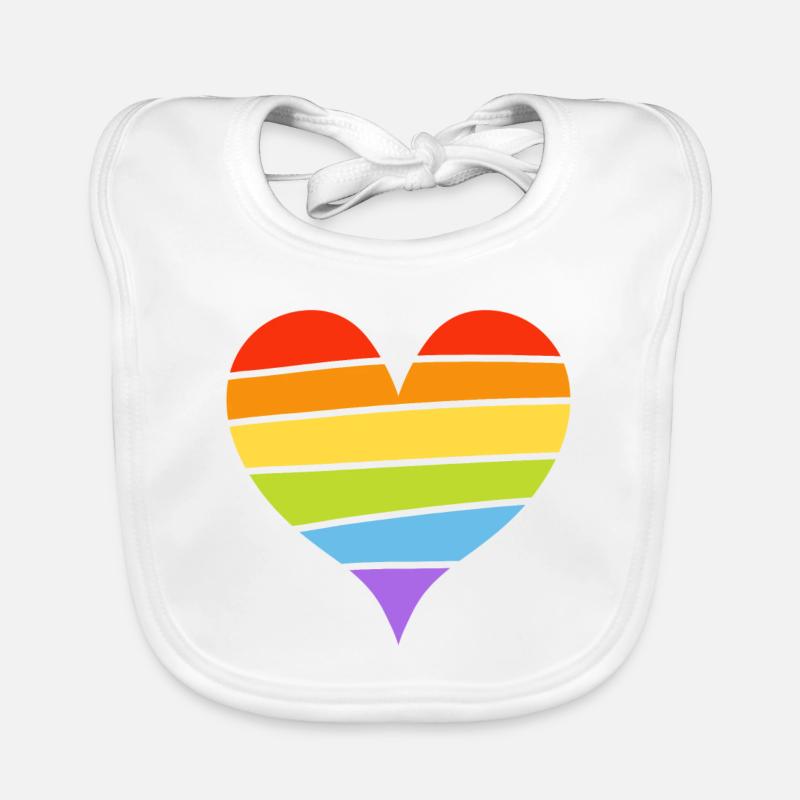 Pride heart Baby Bio-Lätzchen