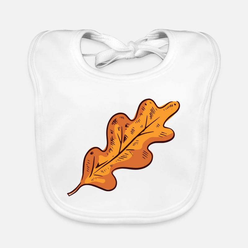 Feuille d'automne feuille d'automne Bavoir bio Bébé