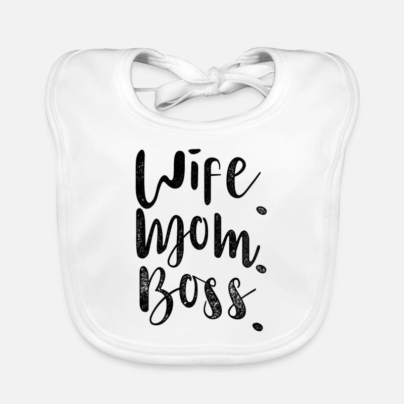 Frau. Mutter. Chef. Baby Bio-Lätzchen