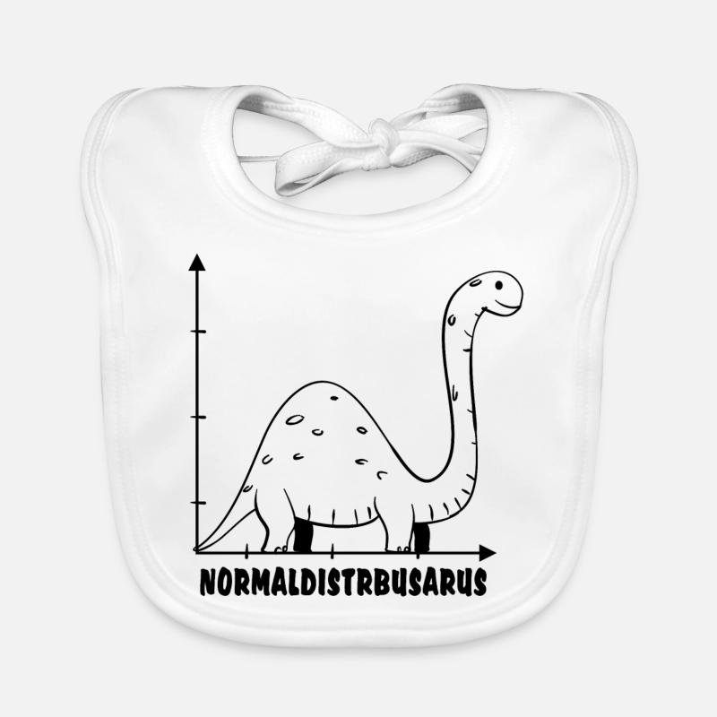 Normalverteilung Saurus Statistik Nerd Maths Schoo Baby Bio-Lätzchen