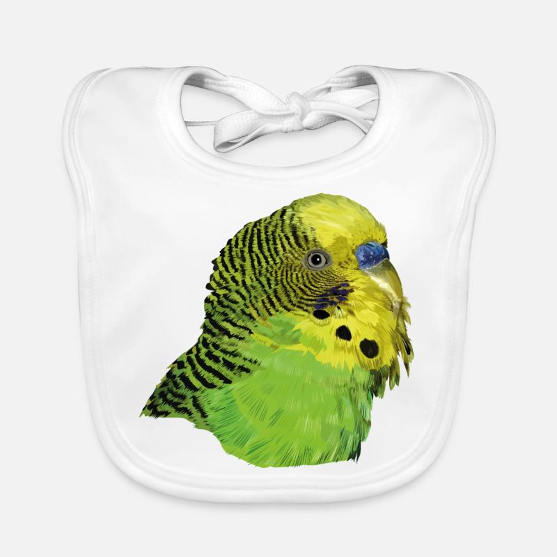Australian parakeet Organic Baby Bibs