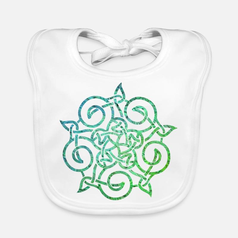 Celtic knot 20 e 5 Organic Baby Bibs