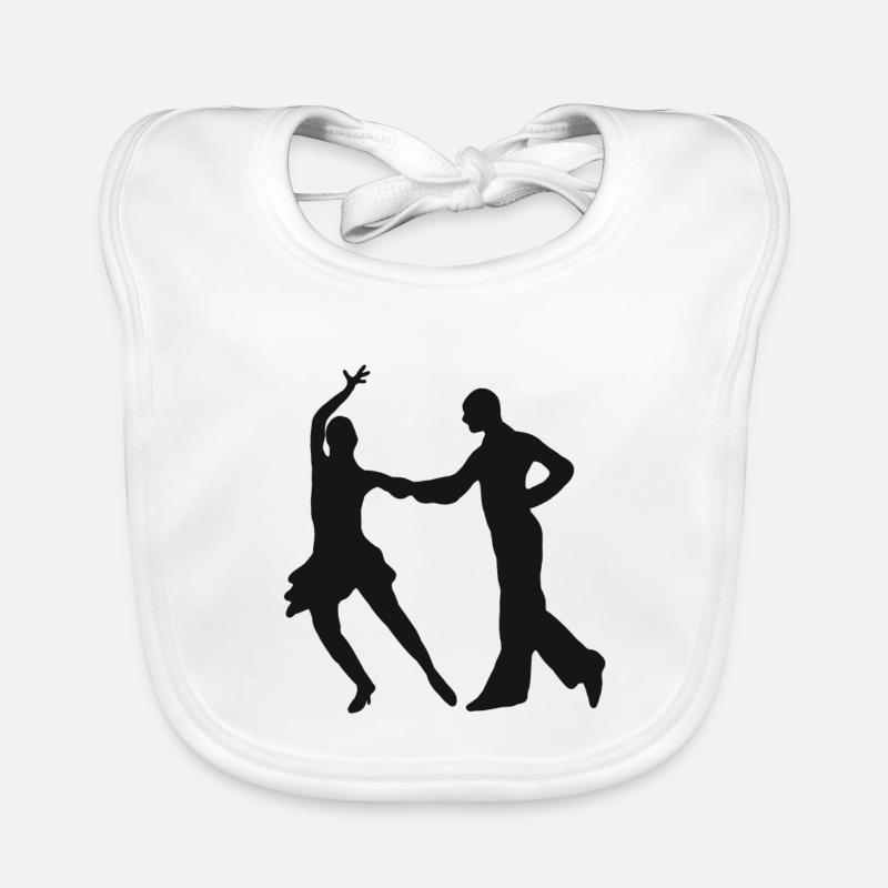 Tango dancer dance dancing salsa dance couple dance Organic Baby Bibs