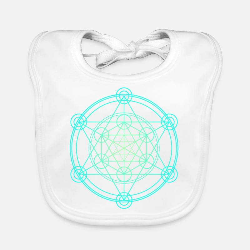 Merkaba Sacred Geometry Organic Baby Bibs