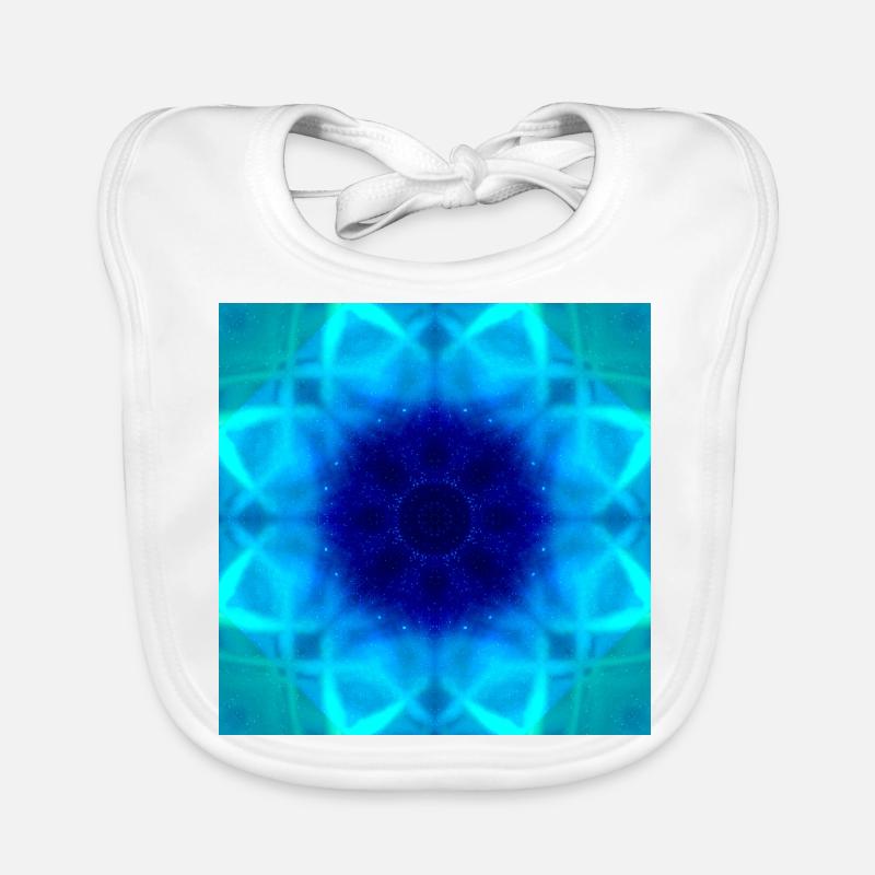 Aurora Borealis Kaleidoscope Baby Bio-Lätzchen