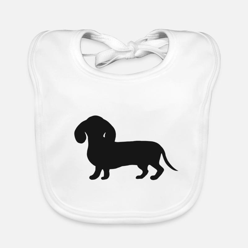 Hund Dackel Beagle Hunde Retriever Silhouette Dog Baby Bio-Lätzchen