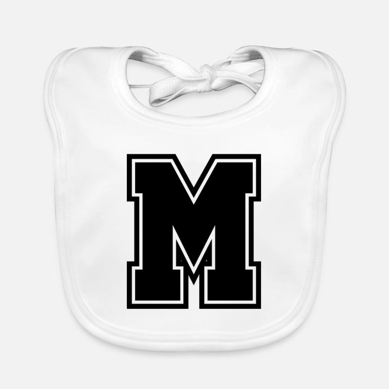 Buchstabe M Baby Bio-Lätzchen