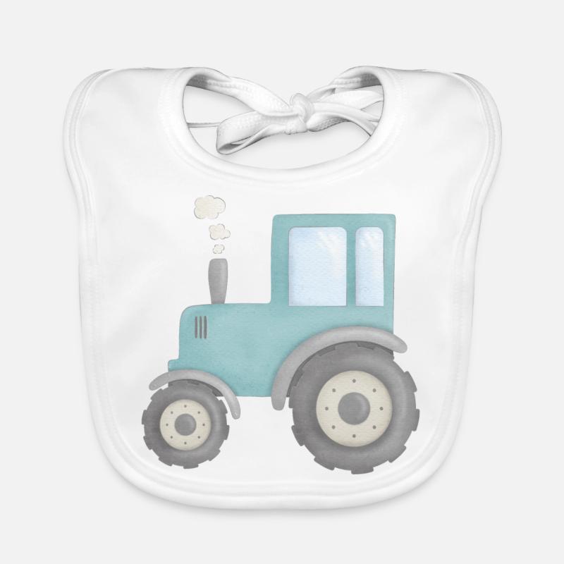 Tractor / Tractor Organic Baby Bibs