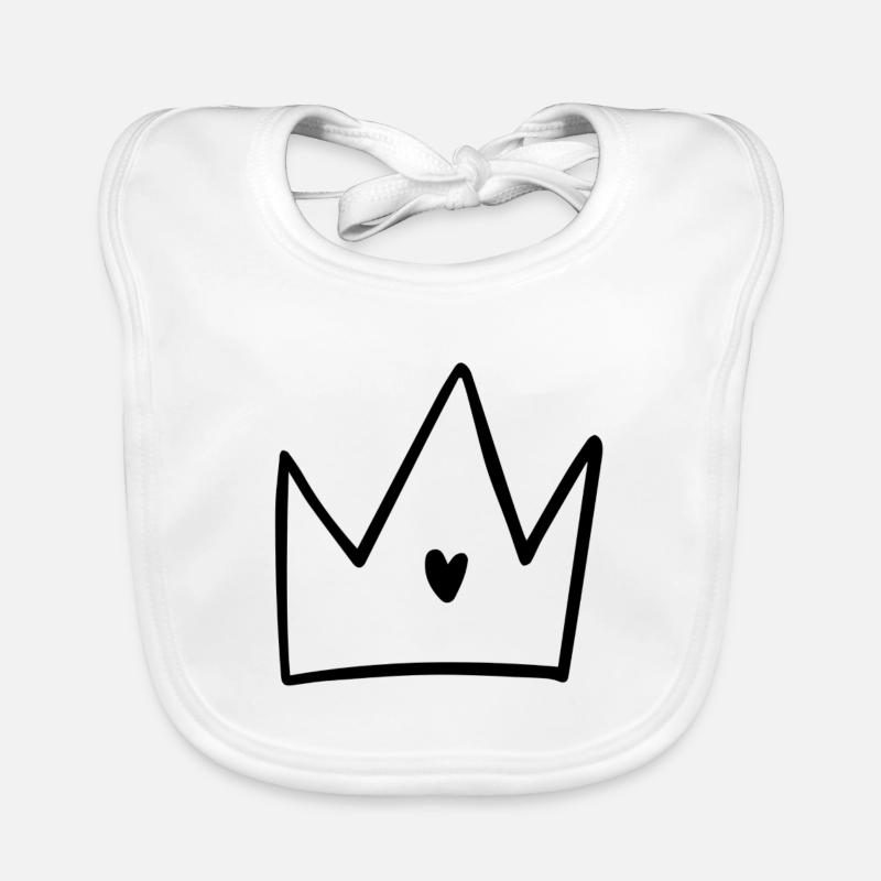 Princesse prince Bavoir bio Bébé