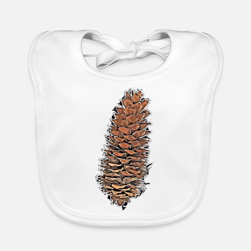 Fir cone Organic Baby Bibs