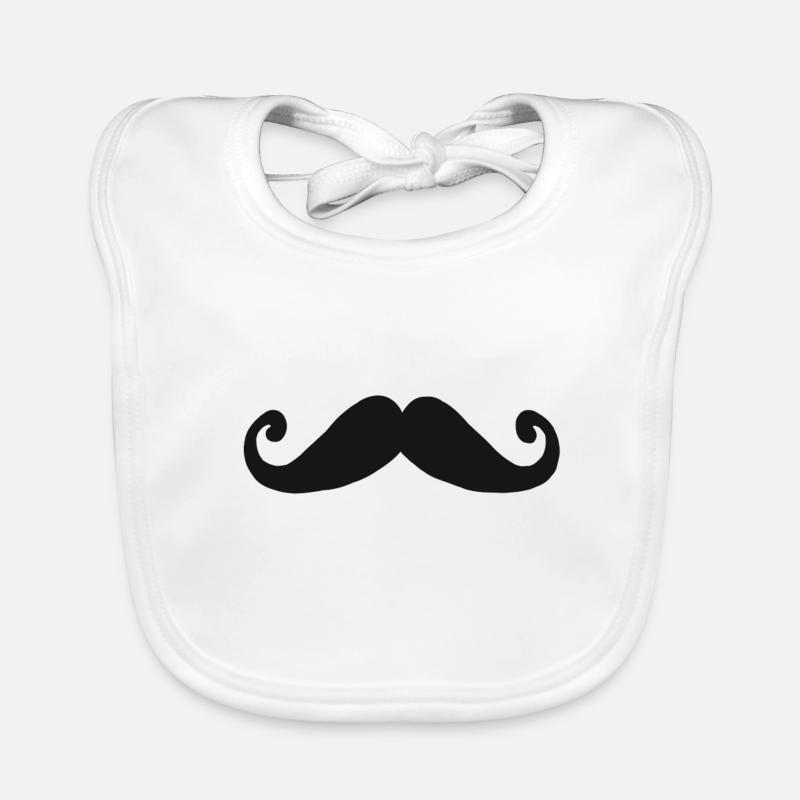 Schnauzer Bart style Schnurrbart Geschenk beard Baby Bio-Lätzchen