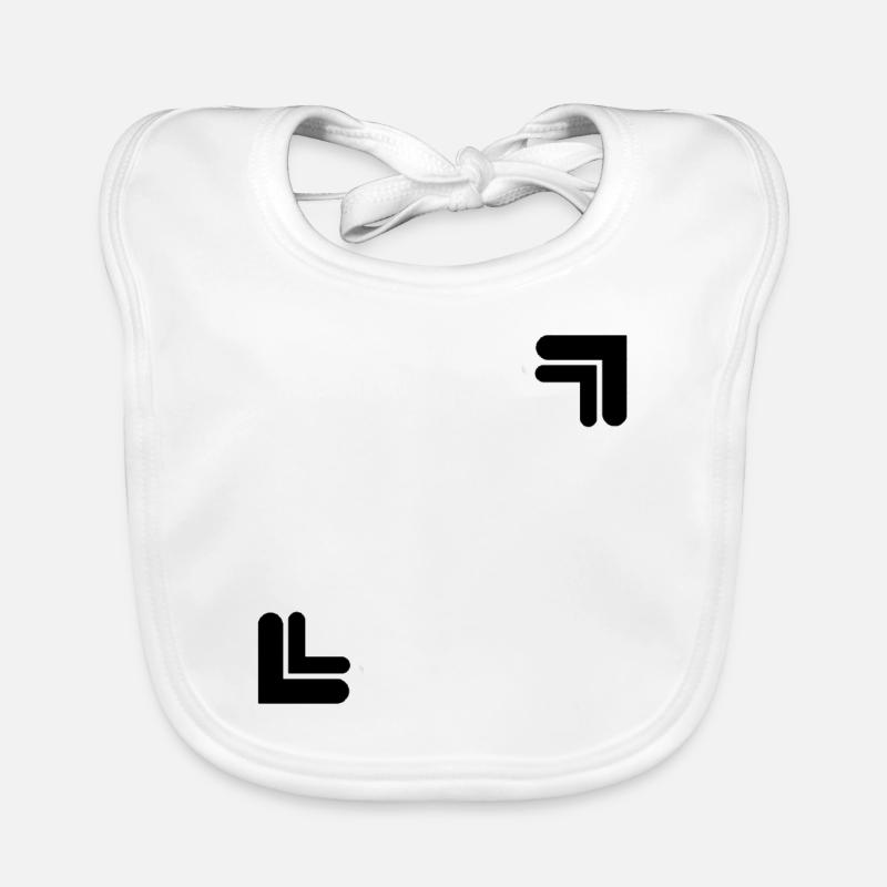 Black Corners Two Corners Decoration Frame Organic Baby Bibs