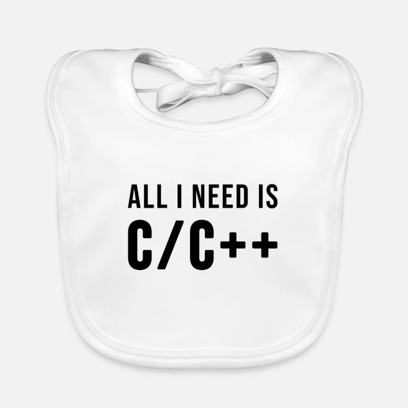 All I need is C/C++ Bavoir bio Bébé