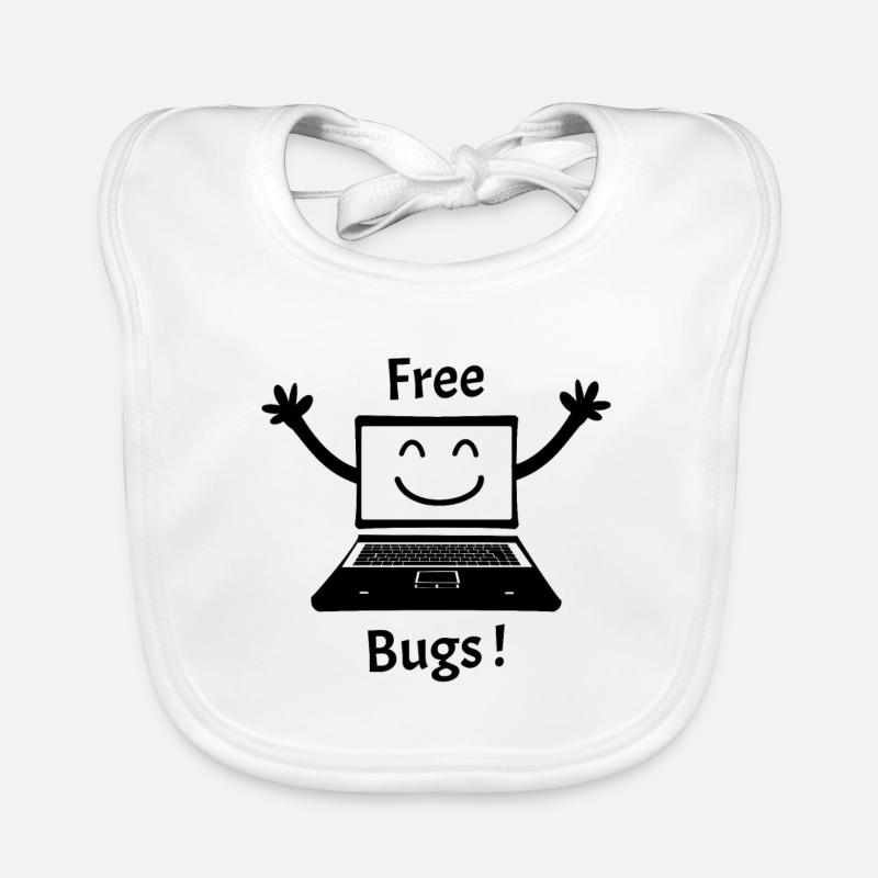 FREE BUGS! (Computer, Kuschel, Hug, Computer) Baby Bio-Lätzchen