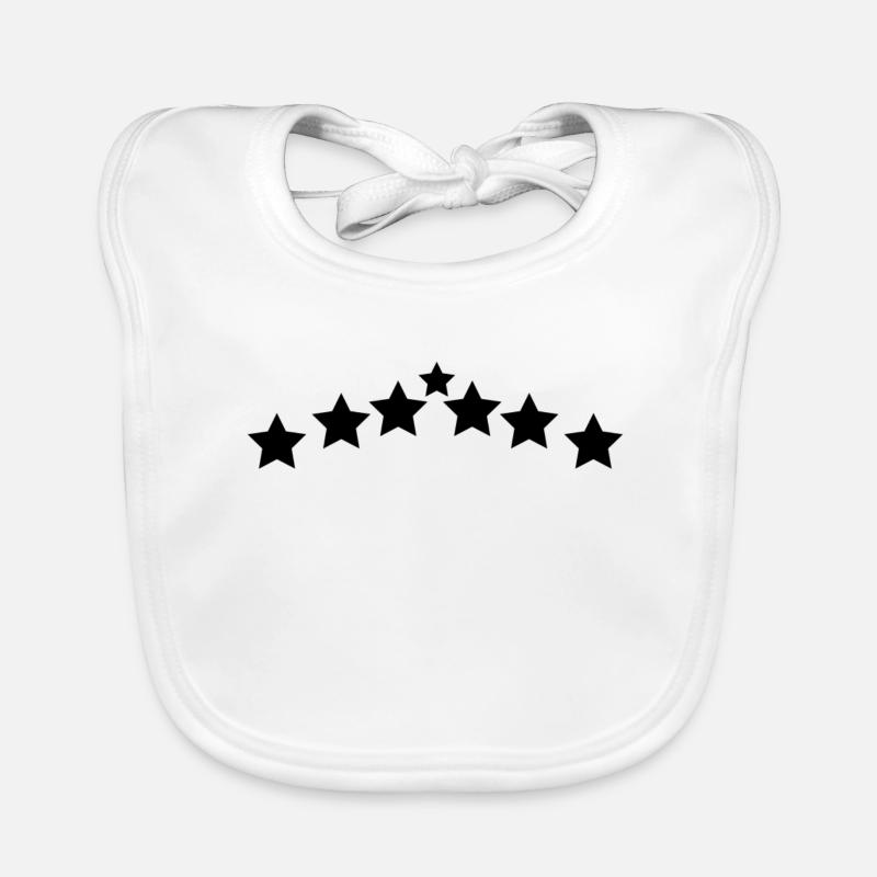 Star asterisk frame decoration gift Organic Baby Bibs