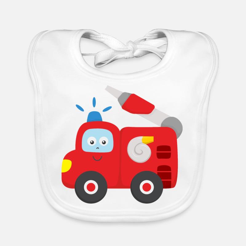 Feuerwehrauto Baby Kind Kleinkind Baby Bio-Lätzchen