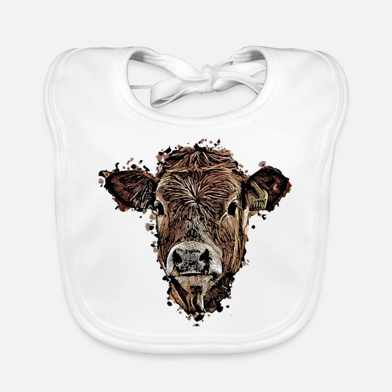 Vache Bavoir bio Bébé