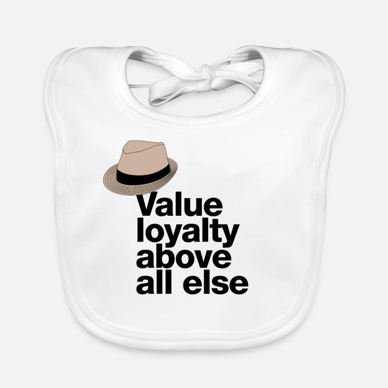 « Value loyalty above all else » avec Fedora Bavoir bio Bébé