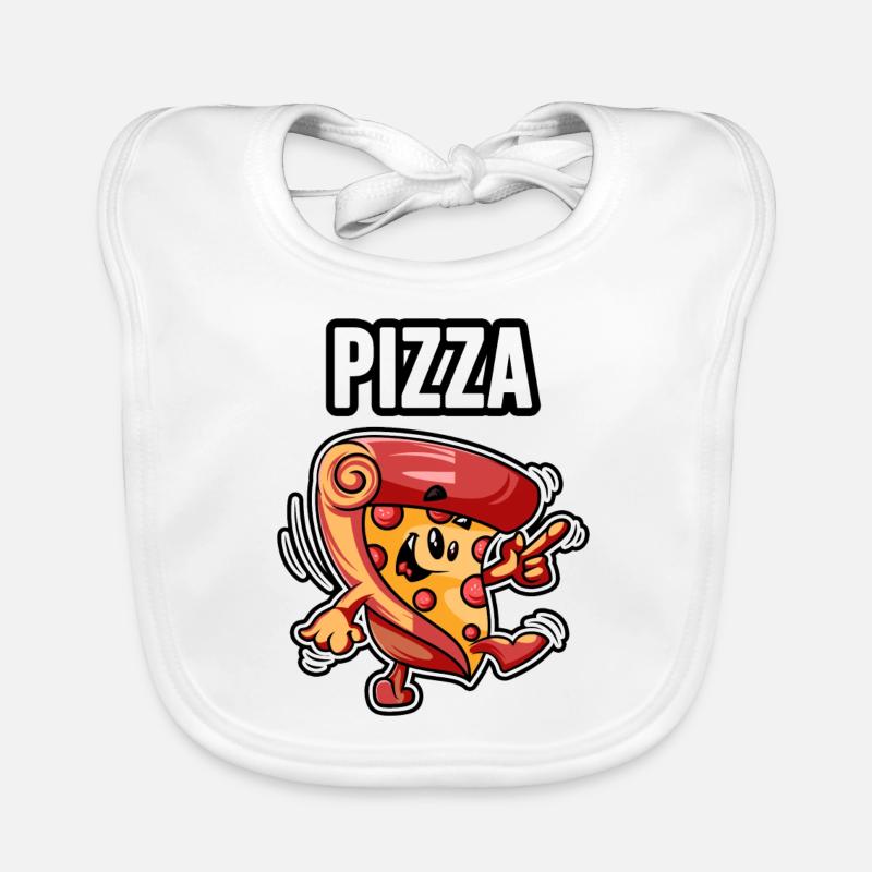pizza Organic Baby Bibs