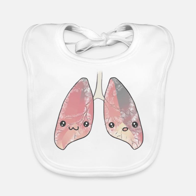 Poumon organe Bavoir bio Bébé