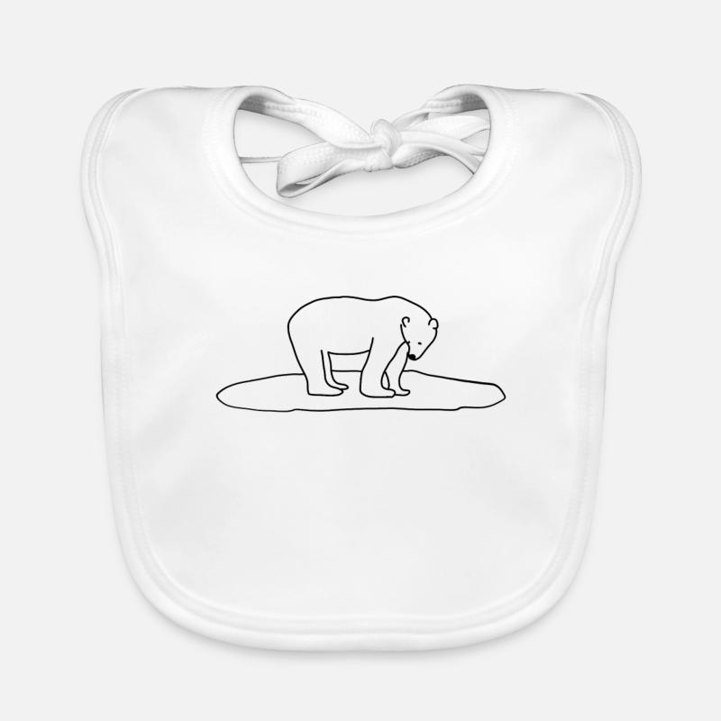 Klimaschutz Eisbär Baby Bio-Lätzchen