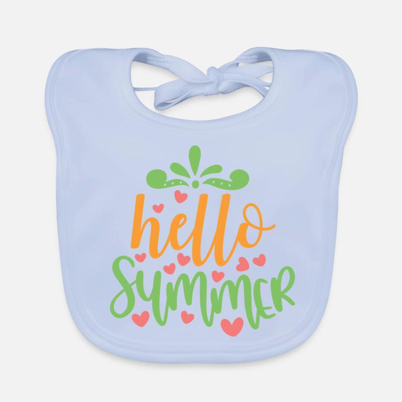 Hello Summer Organic Baby Bibs