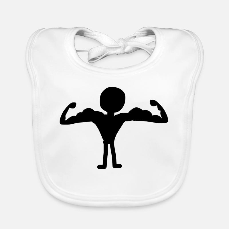 strong man Organic Baby Bibs