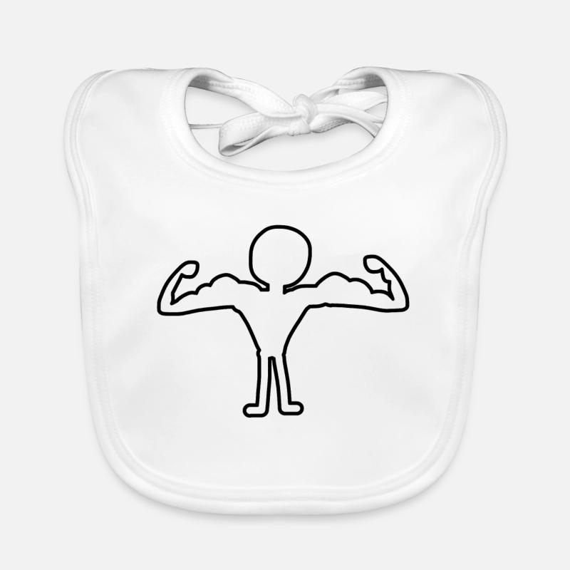strong man Organic Baby Bibs