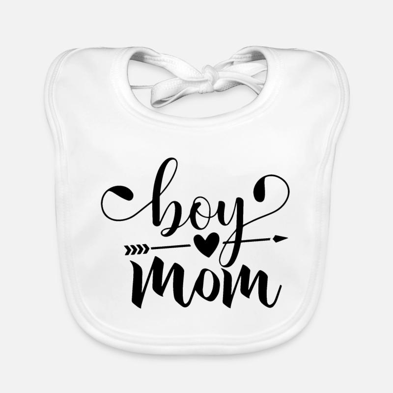 Boy Mom - Boy Mama Baby Bio-Lätzchen