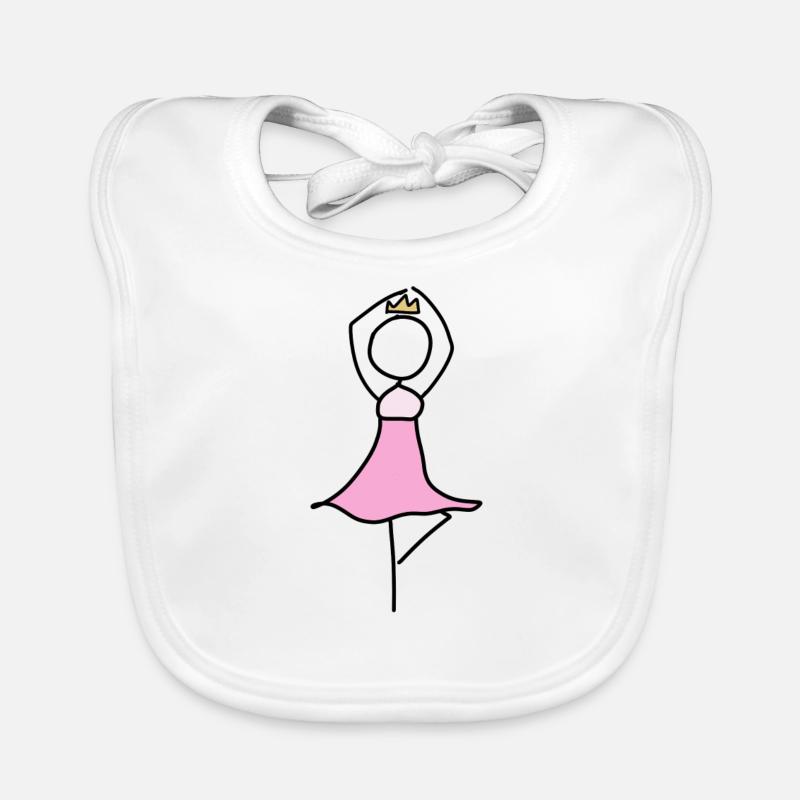 princess dancer Organic Baby Bibs