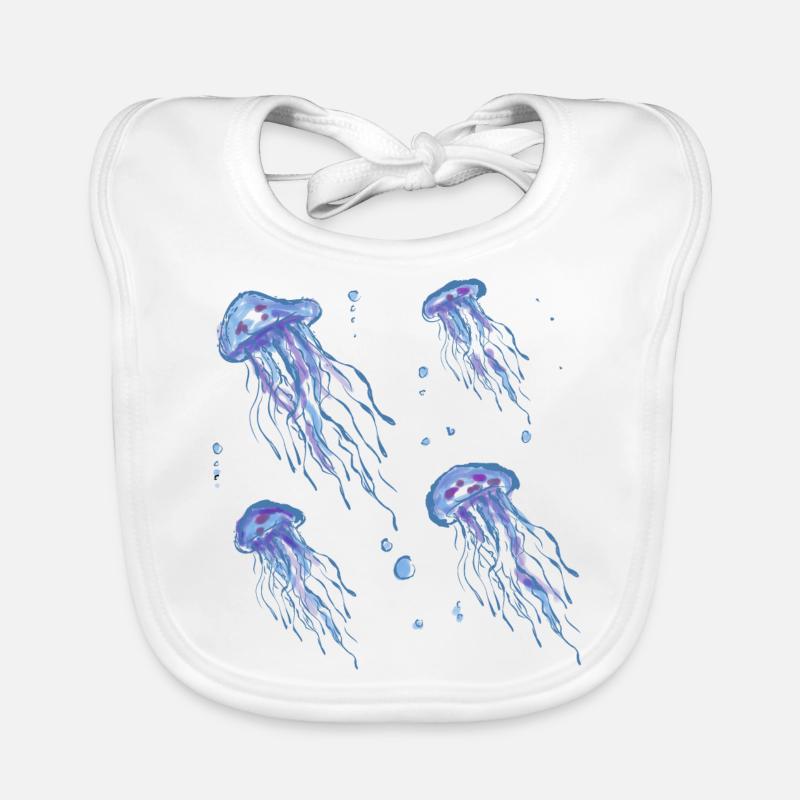 Méduse Bavoir bio Bébé