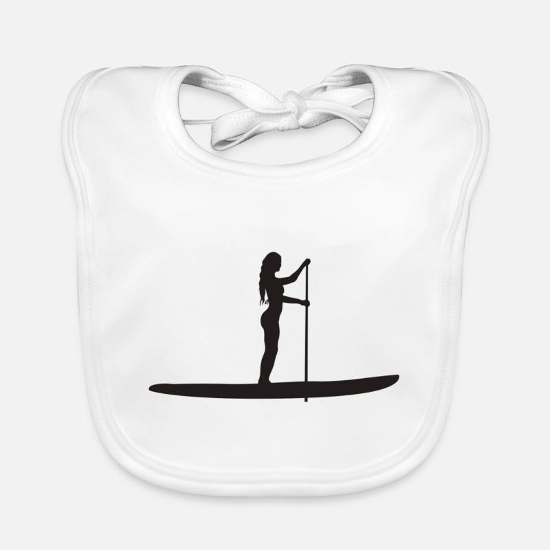 Femme Stand Up Paddle Paddle Paddle Bavoir bio Bébé